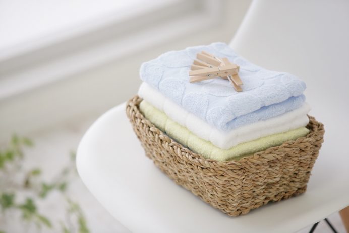 畳んだタオル